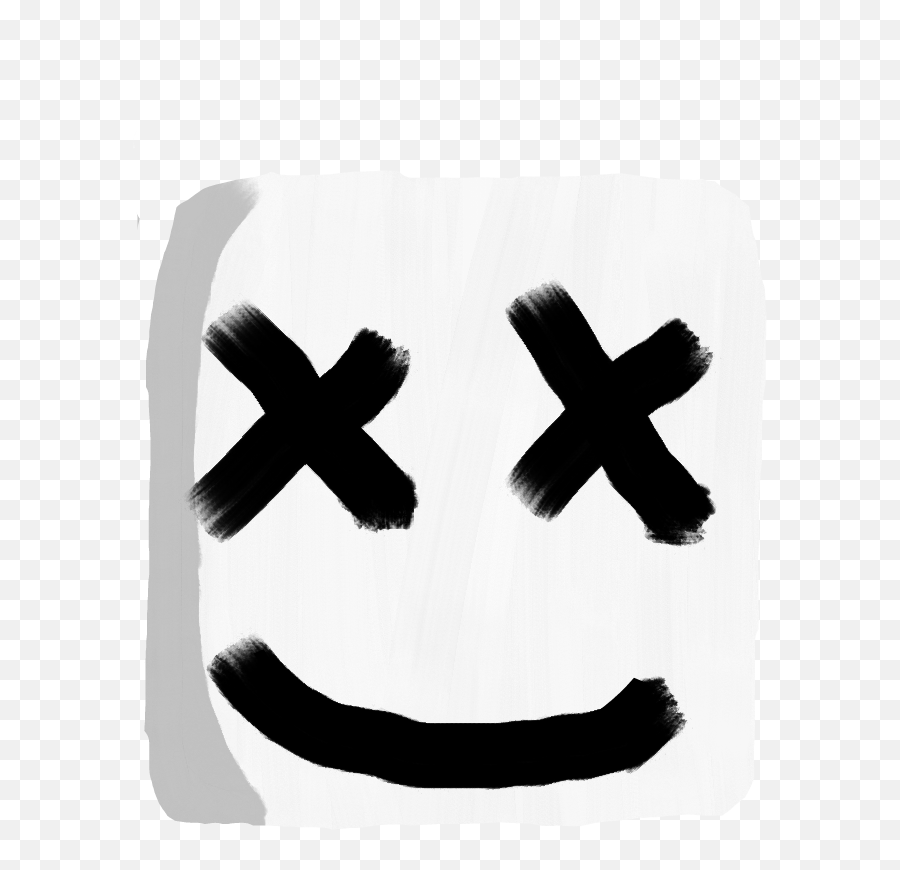 Mello Marshmello Dj Alone Happier Sticker By - Giuu Happy Emoji,Marshmello Emoji