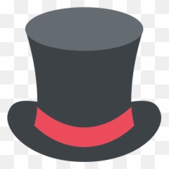 Top Hat Emoji Clipart - Clipart Chapeau Haut De Forme,Emoji Beanie