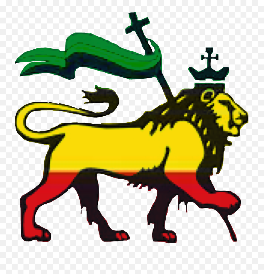 Lion Jamaica Jamaican Red Sticker - Lion Of Judah With Flag Emoji ...