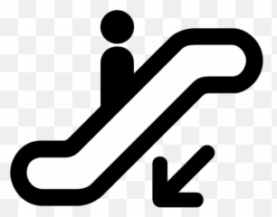 Search for symbols people - Down Escalator Icon Emoji