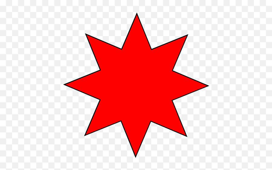 Smiley Confused - Eight Pointed Star Red Emoji,Red Star Emoji