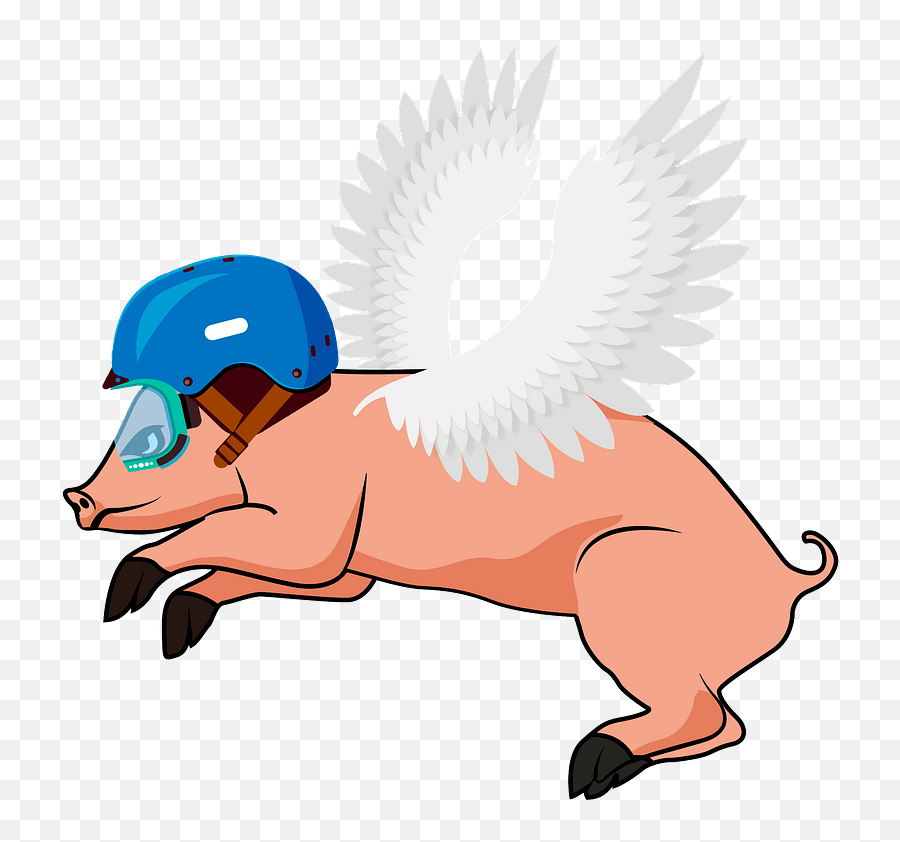 Flying Pig Clipart - Fictional Character Emoji,Flying Pig Emoji