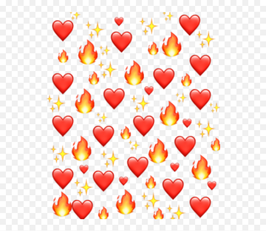 Emoji Emojis Hearts Heart Fire Ftestickers Background - Heart Emoji Background Transparent,Valentines Day Emojis