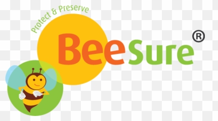 BeeSure BE2836 Green Latex Powder Free Exam Gloves Small - Beesure Logo Emoji