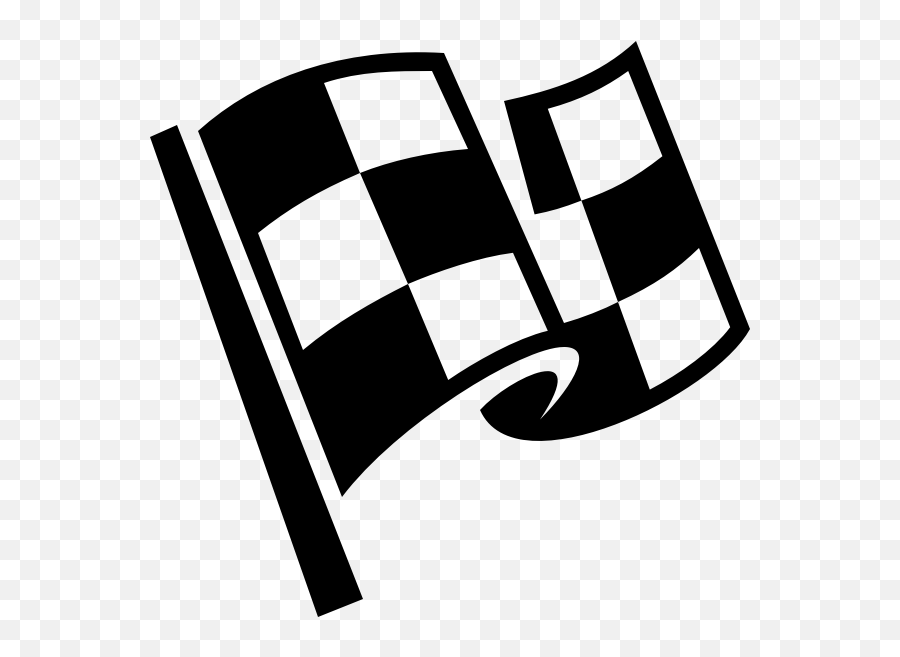Vector Clip Art Of Checkered Flag - Finish Flag Clip Art Emoji,Race Flag Emoji