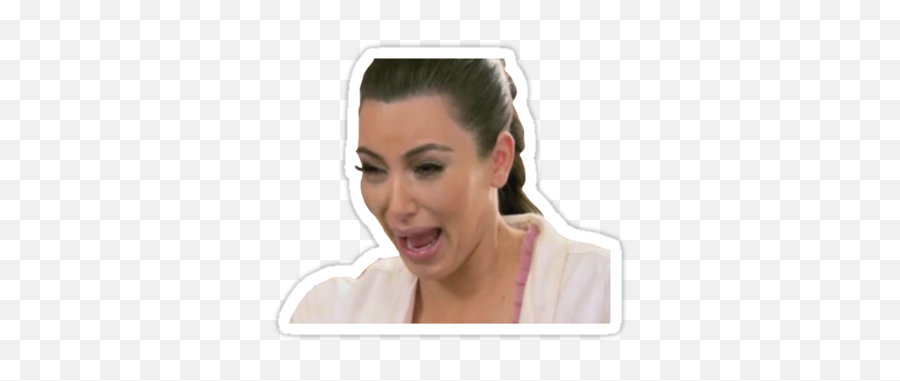 Kim Kardashian Crying - Kim Crying Face Emoji,Kim K Emoji