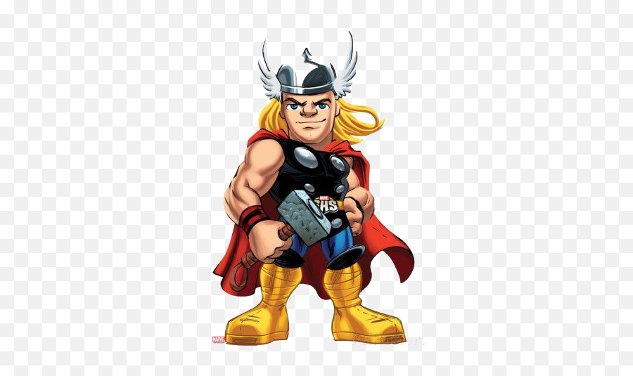 Thor Ready For Fight Clipart Png - Thor Marvel Super Hero Squad Emoji,Thor Emoji