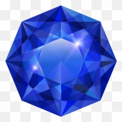 Blue Gem Gemstone Jewel Birthstone - Blue Diamond Clipart Emoji,Gem Emoji