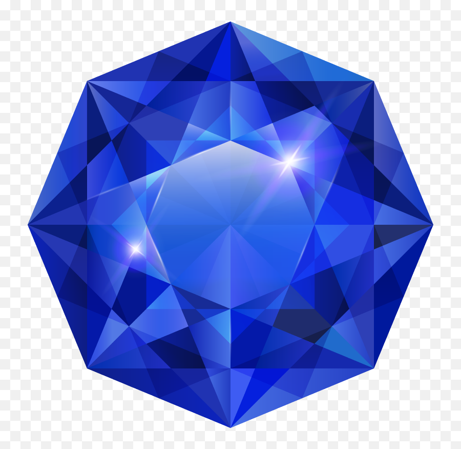 Blue Gem Gemstone Jewel Birthstone - Blue Diamond Clipart Emoji,Gem Emoji