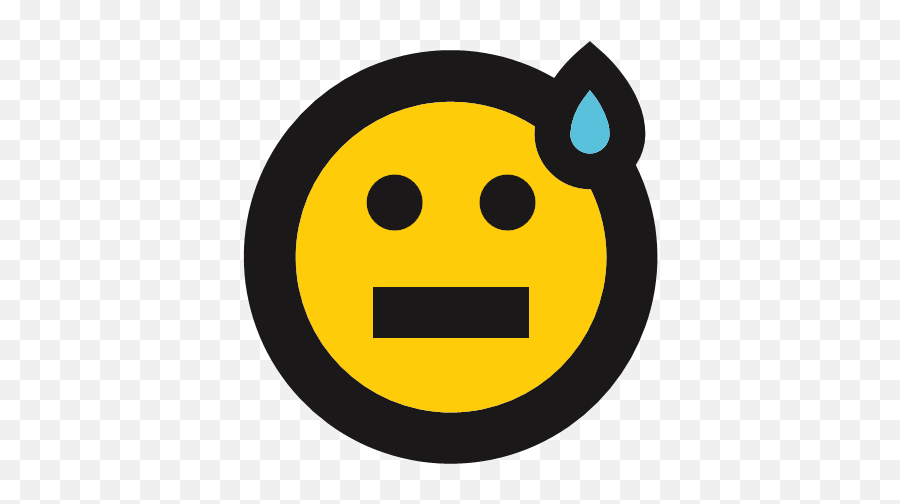 Emoji Emoticon Nervous Shy Sweat Icon,Sweat Emoji