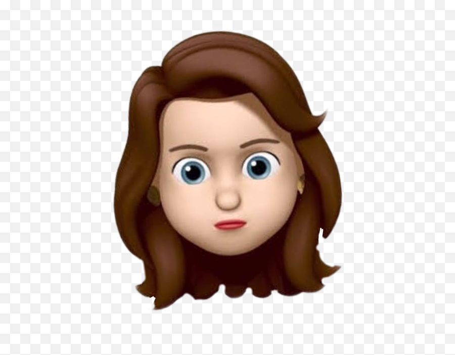 Animoji Emoji Emojisticker Freetoedit - Ani Acopian,Brown Hair Emoji