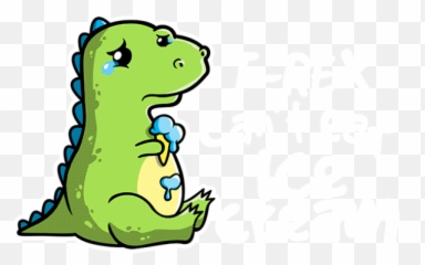 T Rex Clipart Sad - Emoji