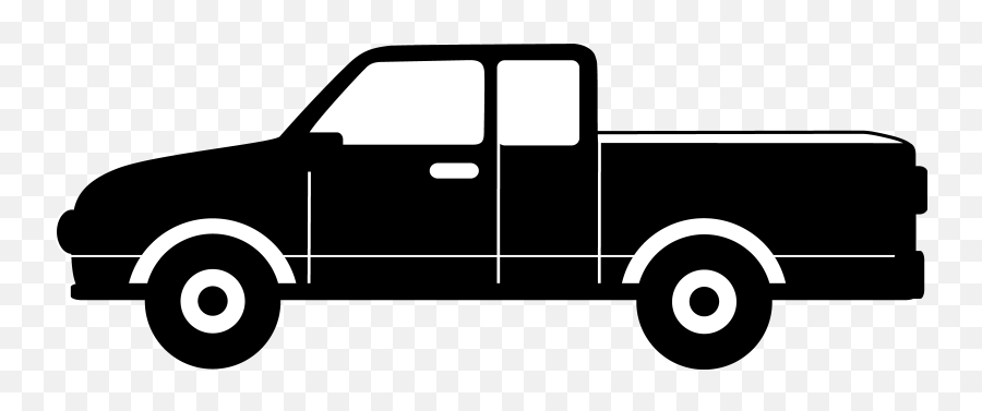 Pickup Truck Clipart Black - Pick Up Truck Clip Art Emoji,Pickup Truck Emoji