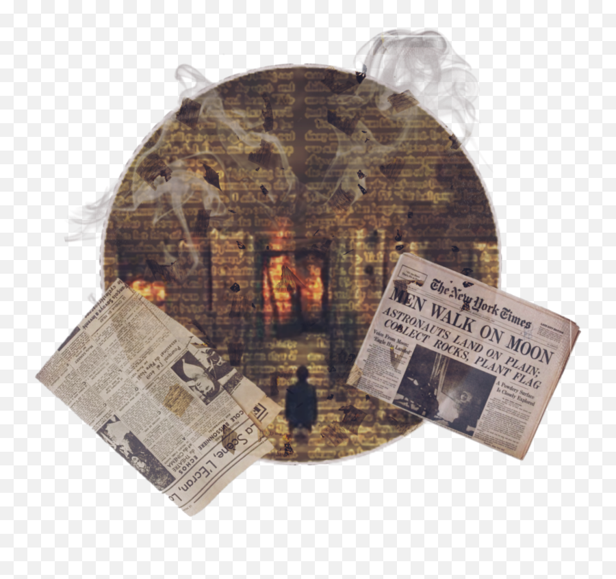 Umbrellacademy Five Vintage Burning Paper Fiveua - Newsprint Emoji,New York Flag Emoji
