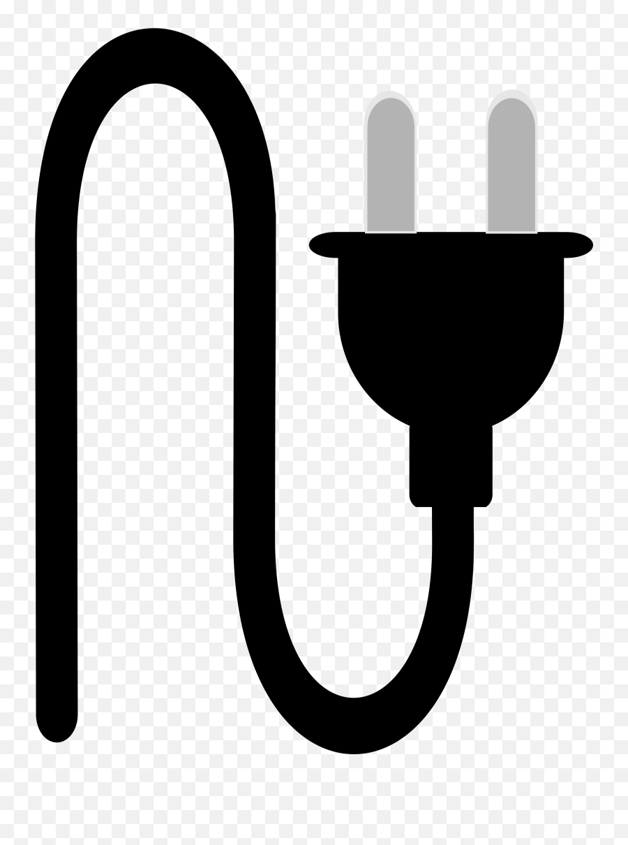White Plug Clipart Png - Plug Wire Clip Art Emoji,Emoji Plug