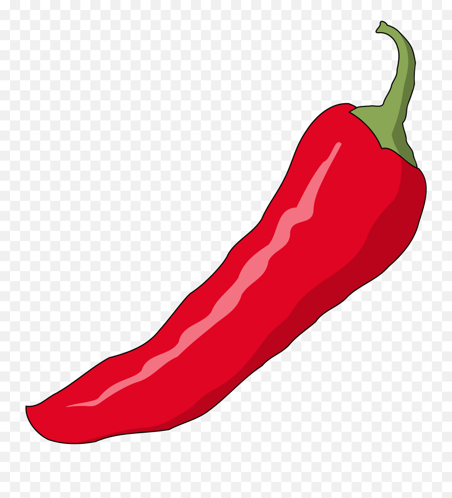 Red Chili Pepper Clipart - Chilli Pepper Clipart Red Emoji,Pepper Emoji Png