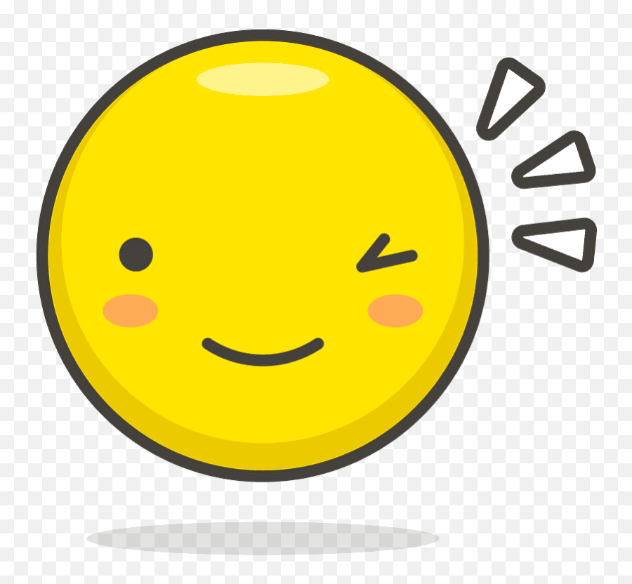 Winking Face Emoji Clipart - Wink Png,Eye Wink Emoticon