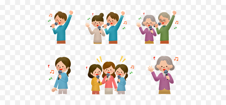 300 Free Singing U0026 Sing Illustrations - Pixabay Dia De La Solidaridad Intergeneracional Emoji,Singing Emoji