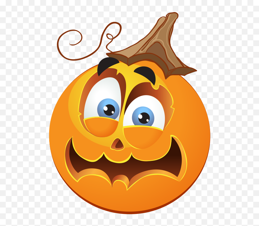 Pumpkin Emoji Decal - Halloween Emoticon,Emoji Pumpkin