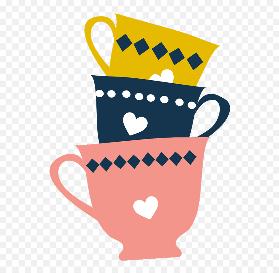 3 Stacked Tea Cups Drink Sticker - Serveware Emoji,Nude Emoji