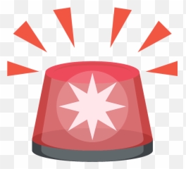 Police Car Light Emoji Clipart - Henderson Silver Knights Star,Police Car Emoji