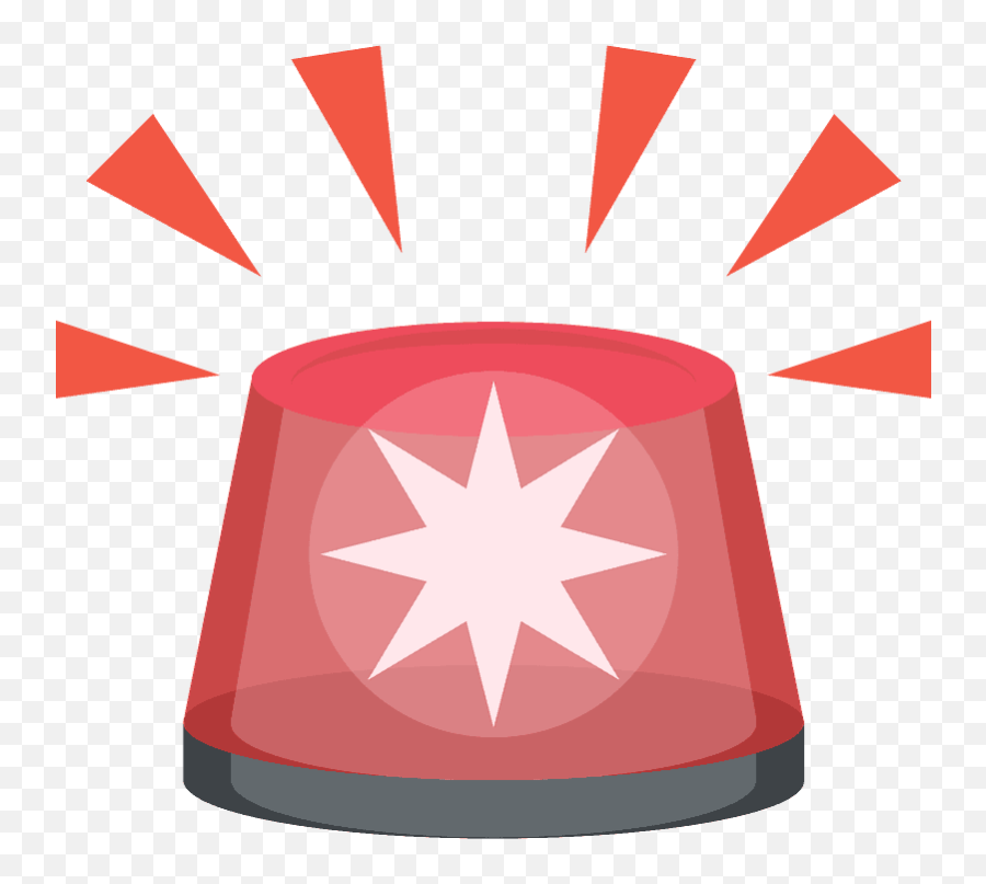 Police Car Light Emoji Clipart - Henderson Silver Knights Star,Police Car Emoji