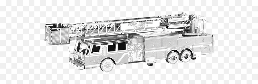 Fascinations Metal Earth Fire Engine - Fire Engine Item No Mms115 Emoji,Fire Truck Emoji