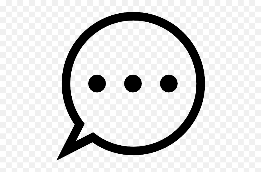 Speech Bubble Vector Svg Icon 317 - Png Repo Free Png Icons Dot Emoji,Speech Bubble Emoticon