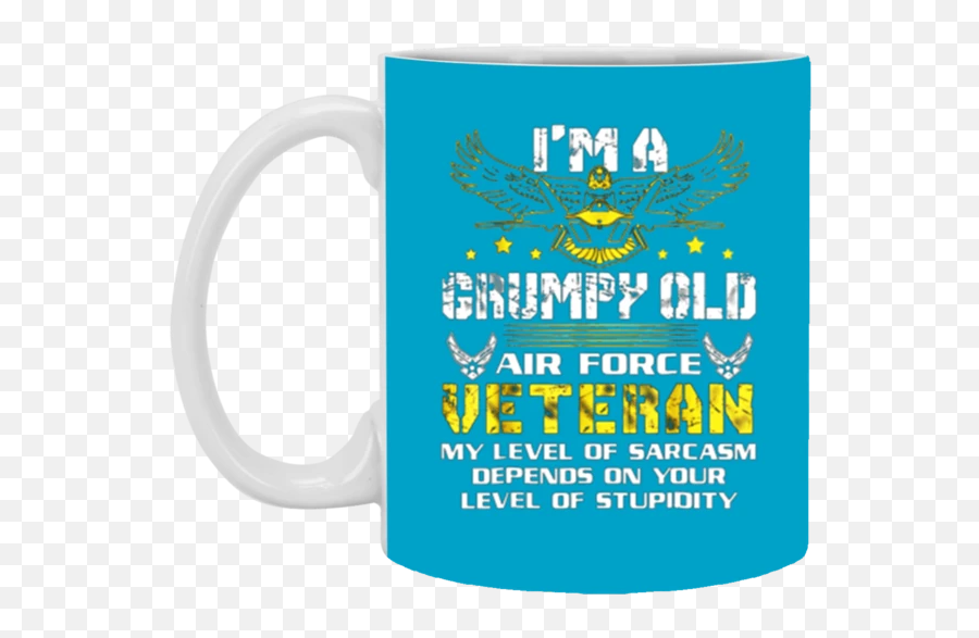 Grumpy Old Us Air Force Veteran For Men And Women Mug Coffee Mug 11 Oz Mug - Mug Emoji,Air Force Emoji