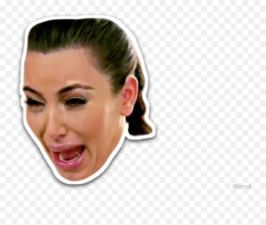 Kanye West And Kim Kardashian Stickers - Sticker Kim Kardashian Whatsapp Emoji,Emoji Selfies