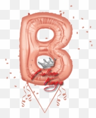 Rose Gold Letter B - N Balloon Emoji