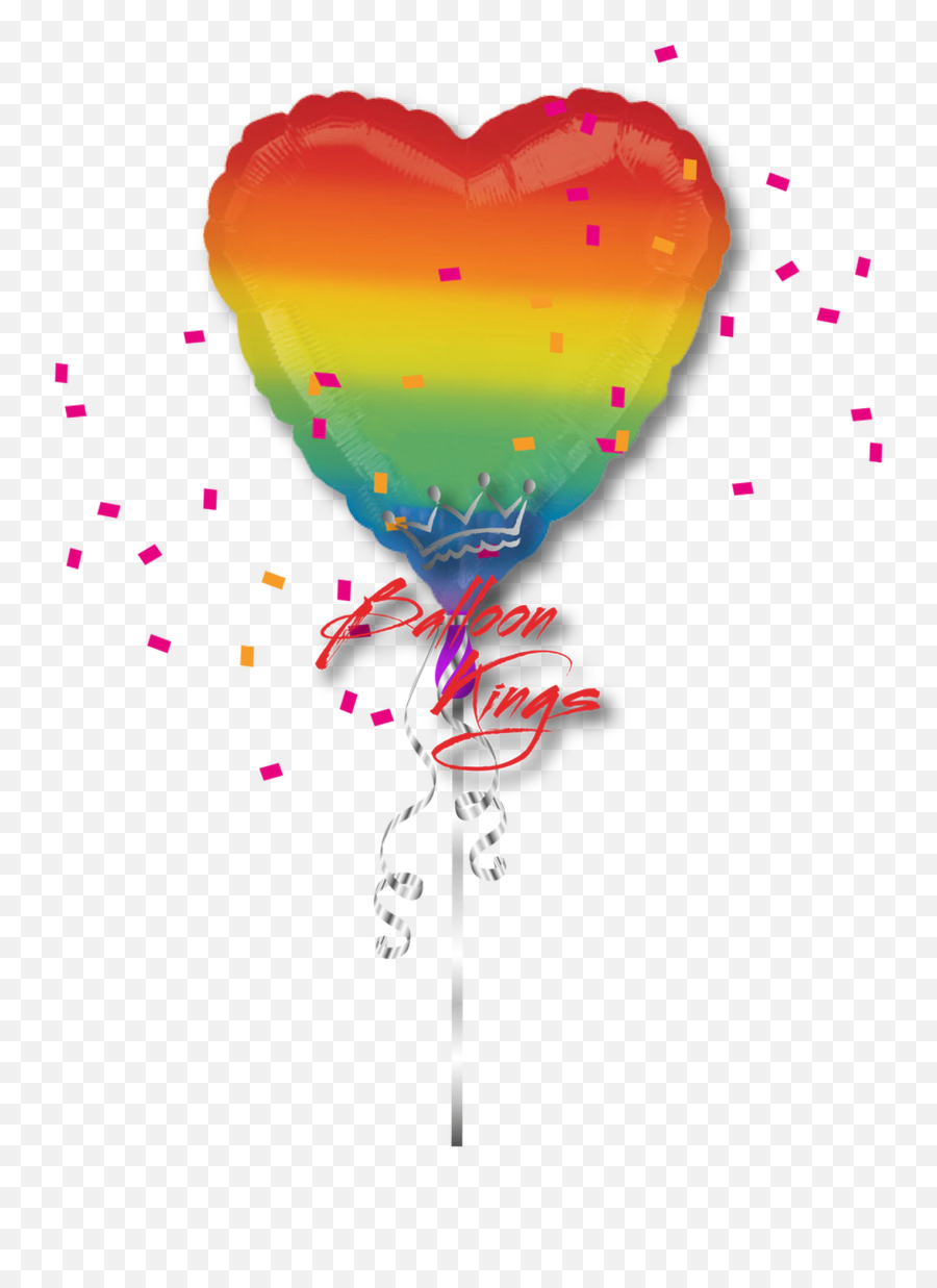 Rainbow Heart - Boy Christening Balloons Png Emoji,Rainbow Heart Emoji