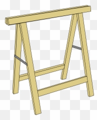 Trestles Sawhorse Carpentry Wood Tools - Sawhorse Png Emoji,Flip Desk Emoji