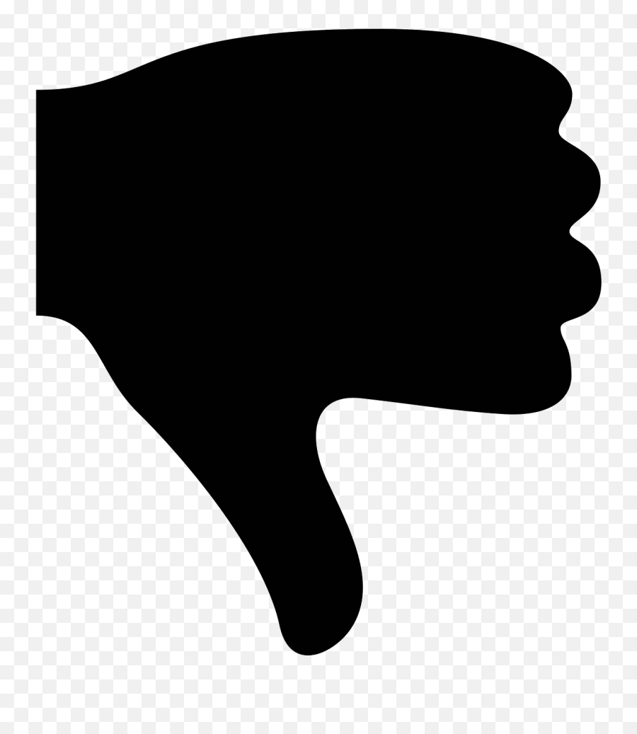 Thumbs Down Icon Black Png Image - Thumb Down Icon Transparent Emoji,Thumbs Down Emoji Facebook