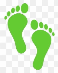 Footsteps Clipart Foot Step Footsteps - Footprints Clipart Emoji,Baby Feet Emoji