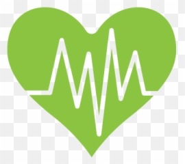 Green Heart Line Logo - Health Emoji