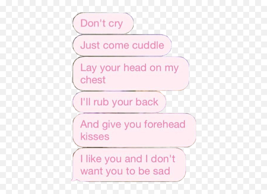 Cuddle Lay Rub Back Kiss Kisses Sad - Cute Transparent Png Text Emoji,Back Rub Emoji
