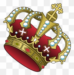 Cross Jewelry - Tilted Crown Clipart Emoji