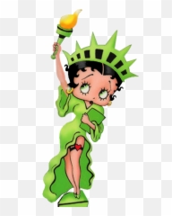 Betty Boop As Lady Liberty - Lady Liberty Betty Boop Emoji,Emoji Statue Of Liberty