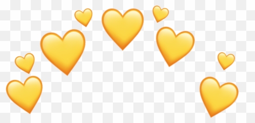 Yellow Heart Crown Emoji A -