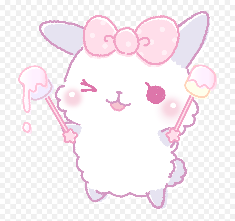 Cute Bunny Rabbit Kawaii Japanese Emote - Kawaii Emotes Transparent Emoji,Japanese Bunny Emoji