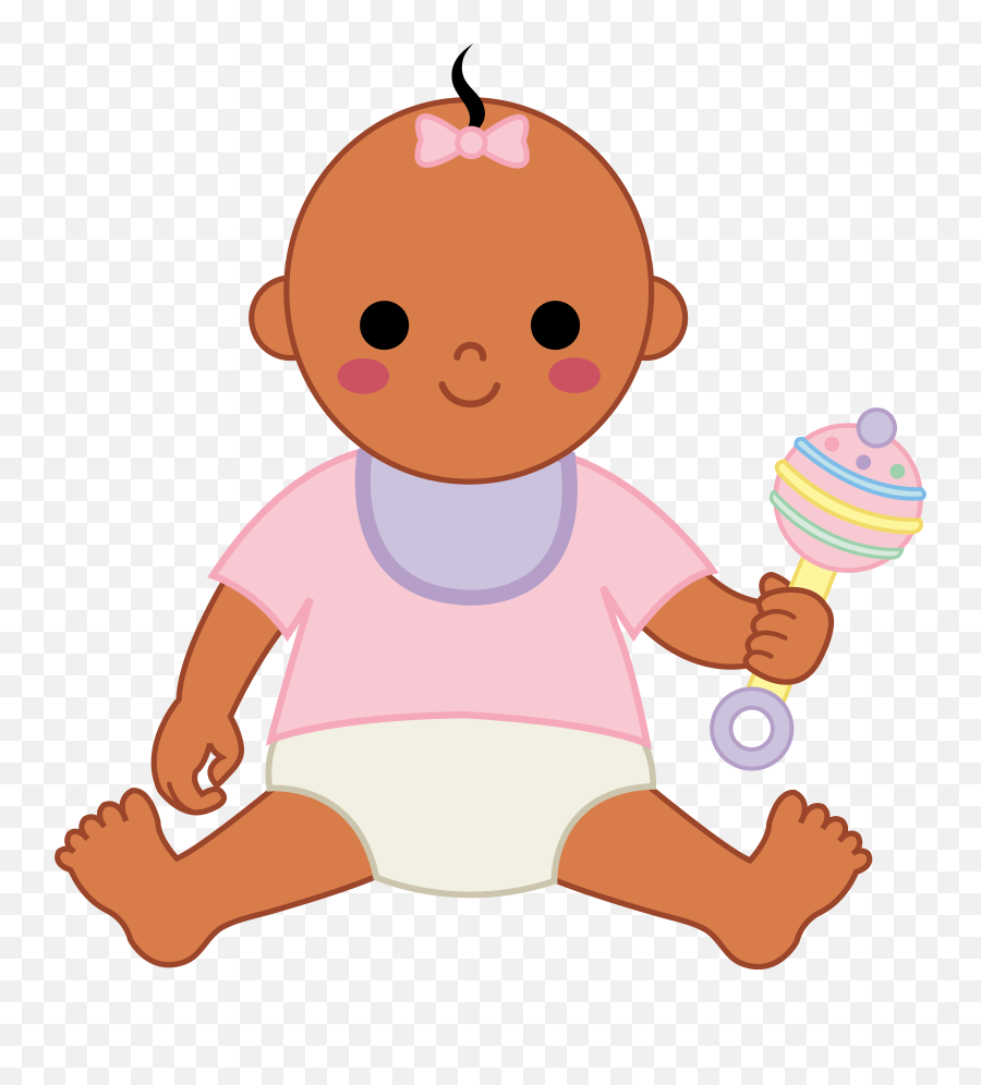 Free Black Baby Girl Clipart - Clip Art Baby Doll Emoji,Black Baby Emoji