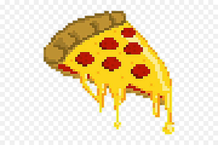 Pizza Pixel Pixels Pixeles Tumblr Food - Pizza Pixel Art Emoji,Melting Emoji