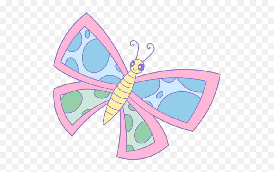 Cute Butterfly Clip Art Design By Hallow Graphics Colored - Butterfly Clip Art Pastel Emoji,Butterfly Emoji Android