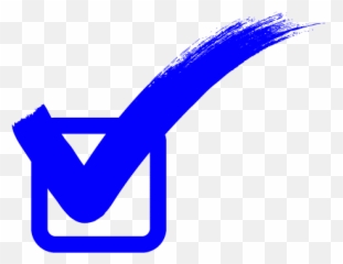 Blue Check Mark Transparent Background - Emoji