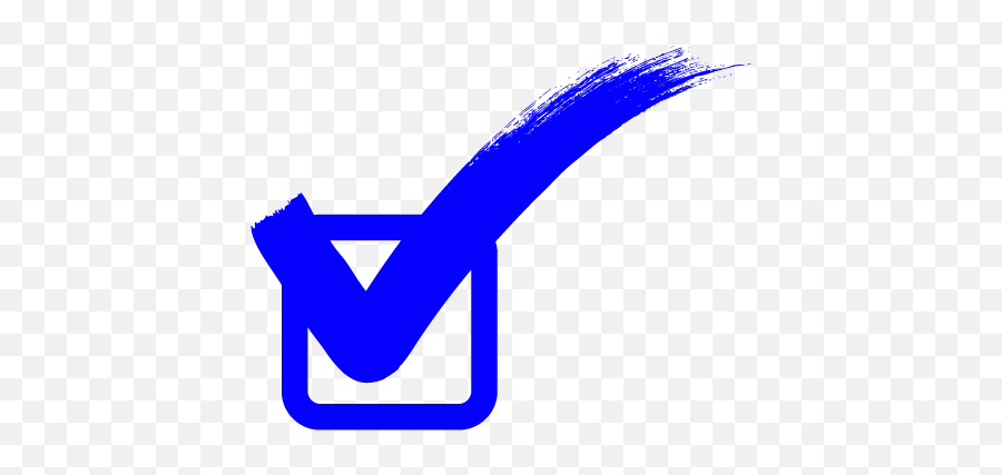 Blue Check Mark Transparent Background - Check Mark Transparent Background Emoji,Blue Tick Emoji