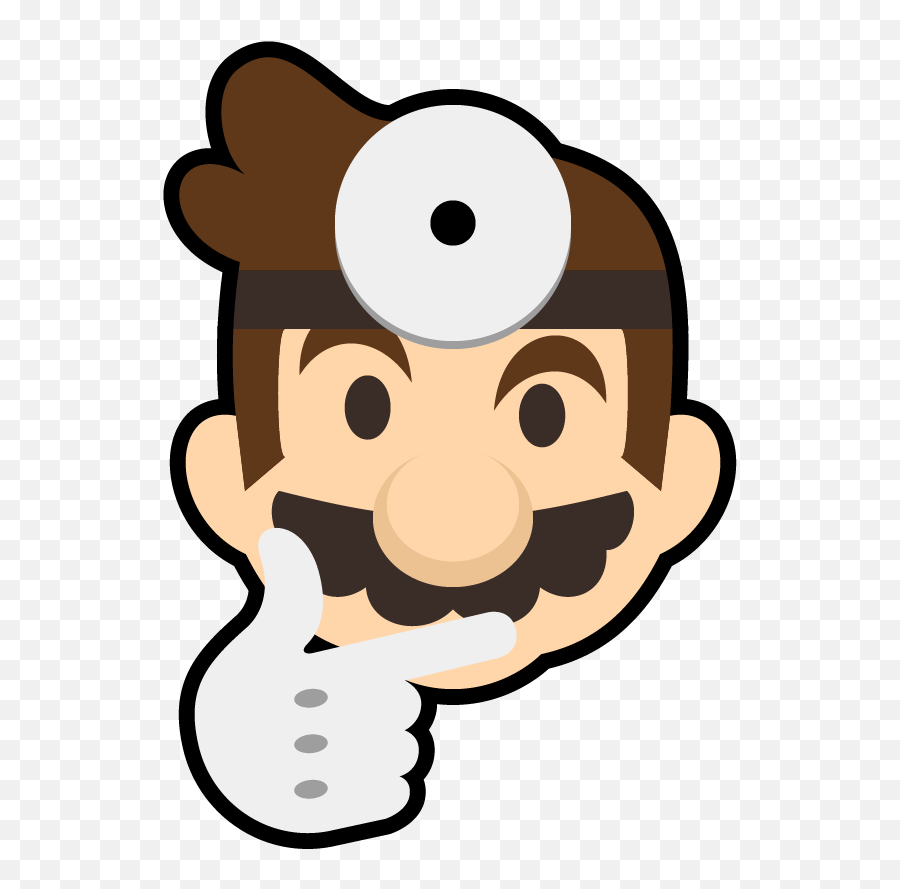 Thinking - Mario Emote Emoji,Thinker Emoji