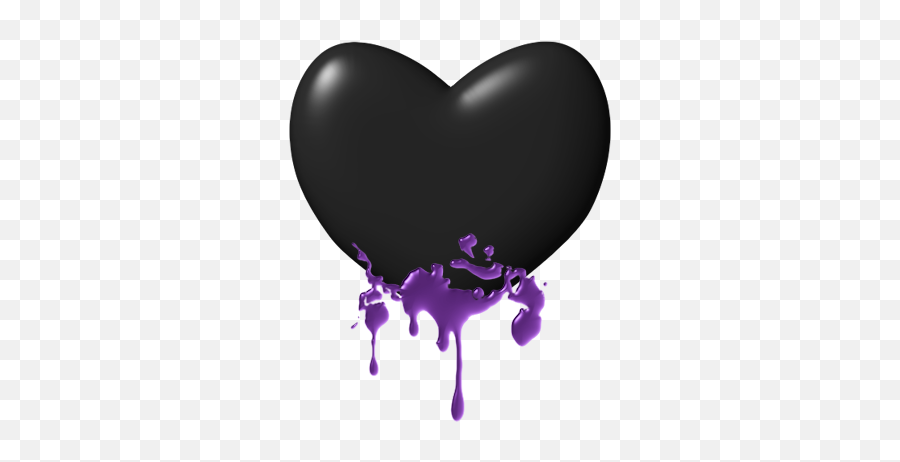 Black Heart Heart Wallpaper Heart In Nature Valentine Heart - Heart Black Purple Transparent Emoji,Purple Heart Emoji Pillow
