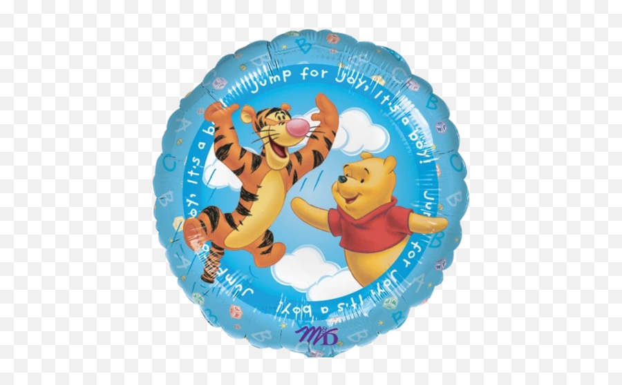 Foil Round Messages U2013 Talking Balloons - Winnie The Pooh New Baby Balloon Emoji,Eeyore Emoji