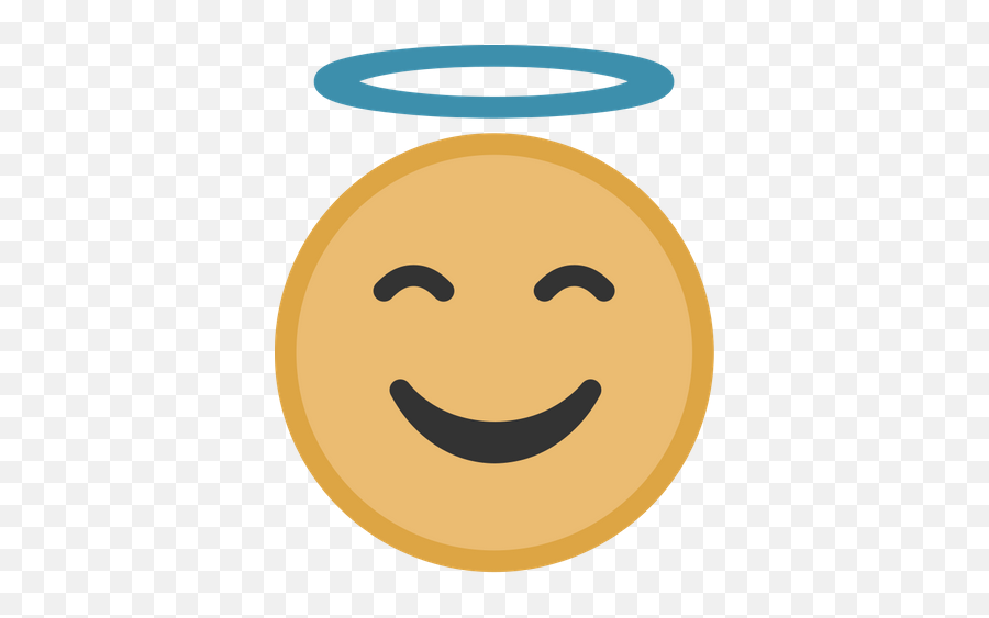 Yellow Angel Face Graphic - Smiley Emoji,Scissors Emoji